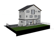 [건축설계-스케치업 소스][단독주택, 전원주택] - 73평 홈트리오 애니아트힐즈 두번째 스토리 전원주택 건축설계 스케치업 3D 파일