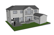 [건축설계-스케치업 소스][단독주택, 전원주택] - 70평 홈트리오 젊은 감성 트렌드를 입다 전원주택 건축설계 스케치업 3D 파일