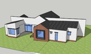[건축설계-스케치업 소스][단독주택, 전원주택] - 74평 홈트리오 가을빛을 품어내다 전원주택 건축설계 스케치업 3D 파일