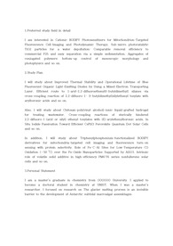 울산과학기술원(UNIST) 유니스트 대학원 화학과 자기소개서 연구계획서