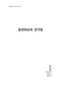 [부산대 일물실] 등전위선과 전기장 결과보고서
