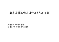 블룸과 클로퍼의 과학교육목표 분류