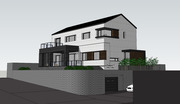 [건축설계-스케치업 소스][단독주택, 전원주택] - 137평 홈트리오 모던 트렌디함을 불어넣다 전원주택 건축설계 스케치업 3D 파일