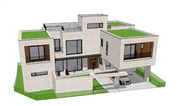 [건축설계-스케치업 소스][단독주택, 전원주택] - 93평 홈트리오 프리미엄 단독주택 HT93 전원주택 건축설계 스케치업 3D 파일