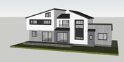 [건축설계-스케치업 소스][단독주택, 전원주택] - 86평 홈트리오 3대가 같이 사는 집 전원주택 건축설계 스케치업 3D 파일