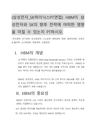 (삼성전자_SK하이닉스PT면접) HBM이 삼성전자와 SK의 향후 전략에 어떠한 영향을 미칠 수 있는지 PT하시오.