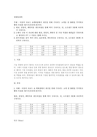 다음의 자료는 A백화점에서 계산을 위해 기다리는 고객들 중 30명을 무작위로 뽑아 측정한 대기시간