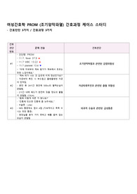 여성간호학 PROM 케이스 간호과정 3가지 (감염 위험성, 출혈 위험성, 급성통증)