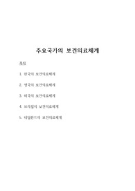 [A+] 한국, 영국, 미국, 브라질, 네덜란드의 보건의료체계