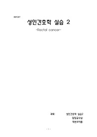성인간호학 직장암