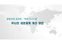 아프간 의료 체계 개선 방안 ppt 자료 / 의대 생기부 발표 자료