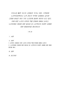 우리나라 빠른 속도의 고령화로 국가나 개인, 가족에게 노인복지정책이나 노후 준비가 부족한 상태에서 급속한 고령화 현상은 여러 가지 노인문제 발생이 원인이 되고 있다. 이에 따른 노인의 지위와 역할 변화에 대해서 논하고,  노인문제와 개입에 대한 필요성 등 노인복지의 미래적 과제에 대한 해결방안을 제시하시오