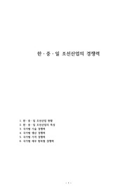 한ㆍ중ㆍ일 조선산업의 경쟁력