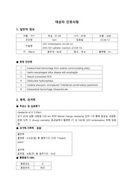 SAH 간호과정 2개 - 비효과적 기도청결, 비효과적 뇌조직 관류의 위험