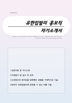 홍보직 자기소개서(유한킴벌리 자소서)