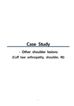 A+ 간호진단 7개 수록 Other shoulder lesions case (회전근 개 관절병증)