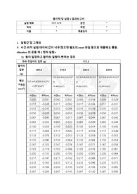 물리학및실험1 에어트랙 결과보고서