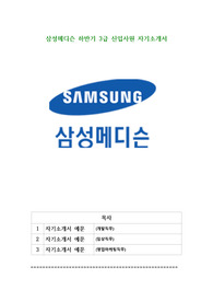삼성메디슨 하반기 3급 분야별 신입사원 자기소개서
