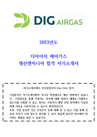 2023년도 디아이지에어가스 생산엔지니어 합격자기소개서
