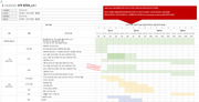 [웹기획] 프로젝트 일정표 템플릿 (엑셀)