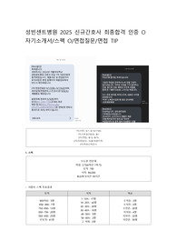 매우자세 2025 성빈센트병원 최종합격 인증,자기소개서,스펙,면접질문,면접기출,면접팁