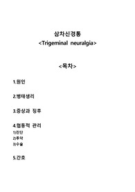 삼차신경통 Trigeminal neuralgia A+자료