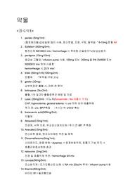 응급실 약물정리