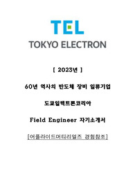 도쿄일렉트론코리아 필드엔지니어 자기소개서(AMK경험참조)