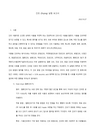 건조 실험 보고서