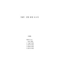 이랜드 경영 환경 보고서
