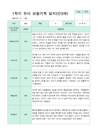 관찰일지 만 3세 1학기 18명