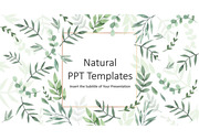 자연 잎 숲 고급 PPT 템플릿 다이어그램 그래픽 타입 flow 차트 아이콘