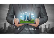 부동산 사업 비즈니스 고급 PPT 템플릿 다이어그램 그래픽 타입 flow 차트 아이콘