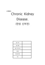 A+ 보장 간호 진단 7개, 과정 2개 만성신부전 케이스, Chronic Kidney Disease
