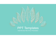 나뭇잎 잎 고급 PPT 템플릿 다이어그램 그래픽 타입 flow 차트 아이콘