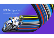 오토바이 레이스 스포츠 고급 PPT 템플릿 다이어그램 그래픽 타입 flow 차트 아이콘