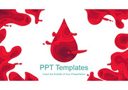 헌혈 세계 피 기부 고급 PPT 템플릿 다이어그램 그래픽 타입 flow 차트 아이콘