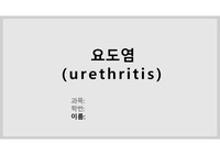 [A+] 요도염 케이스 및 질병 리뷰 PPT