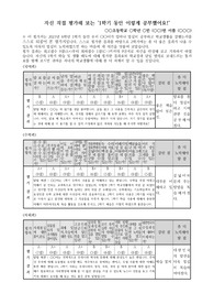 [성적통지표] 자신이 직접 작성해 보는 셀프 성적 통지표 예시(초등학생용)