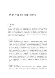 건축물의 피난을 위한 시설을 나열하세요