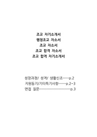 조교 자소서/ 조교 자기소개서/ 행정 조교 자소서/ 행정 조교 자기소개서(+면접 질문/후기)