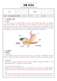 [A+] 급성 췌장염 CASE 간호과정 케이스 (작성자 - 현직자 및 교수님 컨펌 반영)