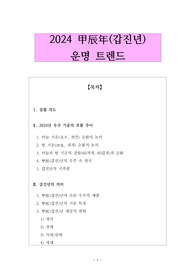 2024 갑진년 운명 트렌드