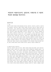 여성주의 이론(자유주의, 급진주의, 사회주의) 각 이론의 특징과 장단점을 비교하시오