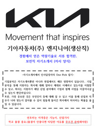2024년도 기아 금형팀 보전팀 합격 자기소개서 (무경력합격)