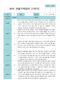 1학기 3-8월  관찰일지 만 1세 11명