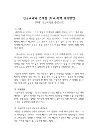 전공교과와 연계한 학교폭력 예방방안 (영양교육)