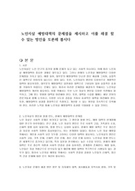 노인자살 예방대책의 문제점을 제시하고 이를 해결 할 수 있는 방안을 토론해 봅시다