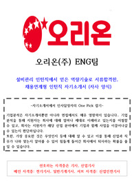 2024년 오리온 채용연계 인턴직 ENG 합격자기소개서(관련경험참조)