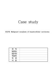 성인간호학 간암 케이스 (문헌고찰, 간호사정, 임상적 수치, 복용 약물, 간호 진단 5개 포함)